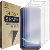 [5-Pack] Designed For Samsung Galaxy S8 Active [Not Fit For Galaxy S8 Model] [Tempered Glass] Screen Protector [0.3Mm Ultra Thin 9H Hardness 2.5D Round Edge] With Replacement