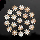 30Pcs Rhinestone Pearl Button Accessories Jewelry Decoration Embellish
