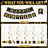 New Years Decorations 2027, 67 Pcs New Years Eve Party Supplies