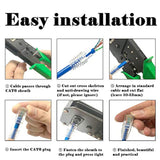 100 Pcs Rj45 Cat6 Strain Relief Boots Connector For Standard Cat6 Cat6A Ethern