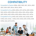 67Xl Ink S Black Color Combo Pack, Compatible For Hp Ink 67, Compatible For Deskjet 2855E 2755E 2700 2700E 2800E 4155E 4255E 2734E 4100 4100E Compatible For Envy 6055E 6000 6400 6455E Printer