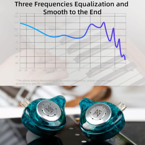 KZ EDX PRO in Ear Monitor, IEM Earphones Headphone with 1DD, HiFi Deep Bass IEM for Gaming, Wired Gaming Earbuds with 10mm Dynamic Driver Detachable