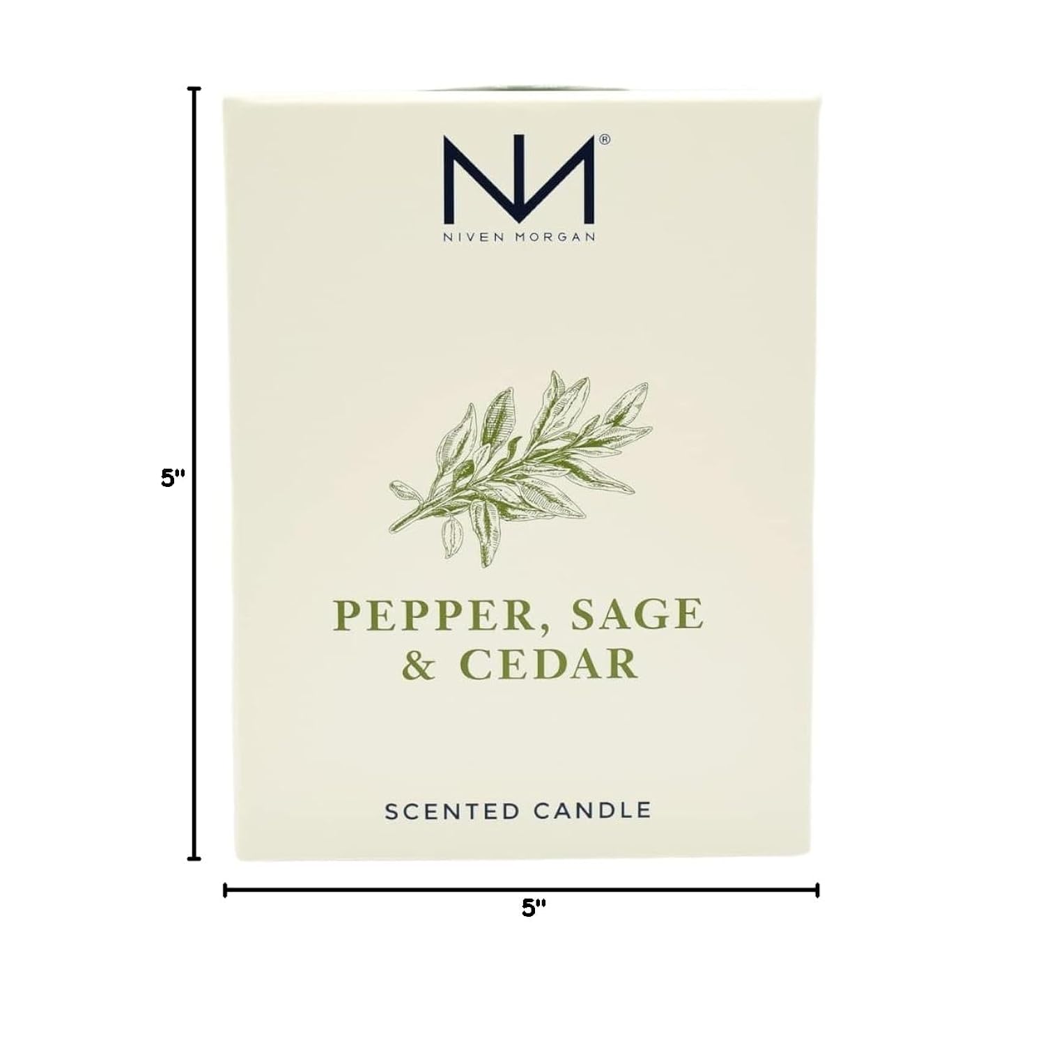 Niven Morgan Pepper, Sage and Cedar Scented Candle 11 oz
