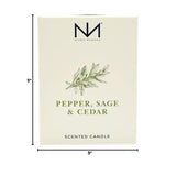 Niven Morgan Pepper, Sage and Cedar Scented Candle 11 oz