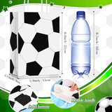 12 Pcs Sports Party Favor Bags Football Baseball Goodie Treat Gift Bags With Handles For Soccer Basketball Baseball Sports Themed Birthday Party Decoration Kids Baby Shower Supplies
