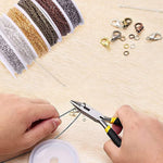 Chains Jewelry Making Supplies, 60Ft Cable Link Chains For Making Jewelry Necklace Earring Bracelet Findings Diy Craft Kit For Adults, 6-Color 2Mm Gold Silver Copper Plated Metal Link Rolls Bulk