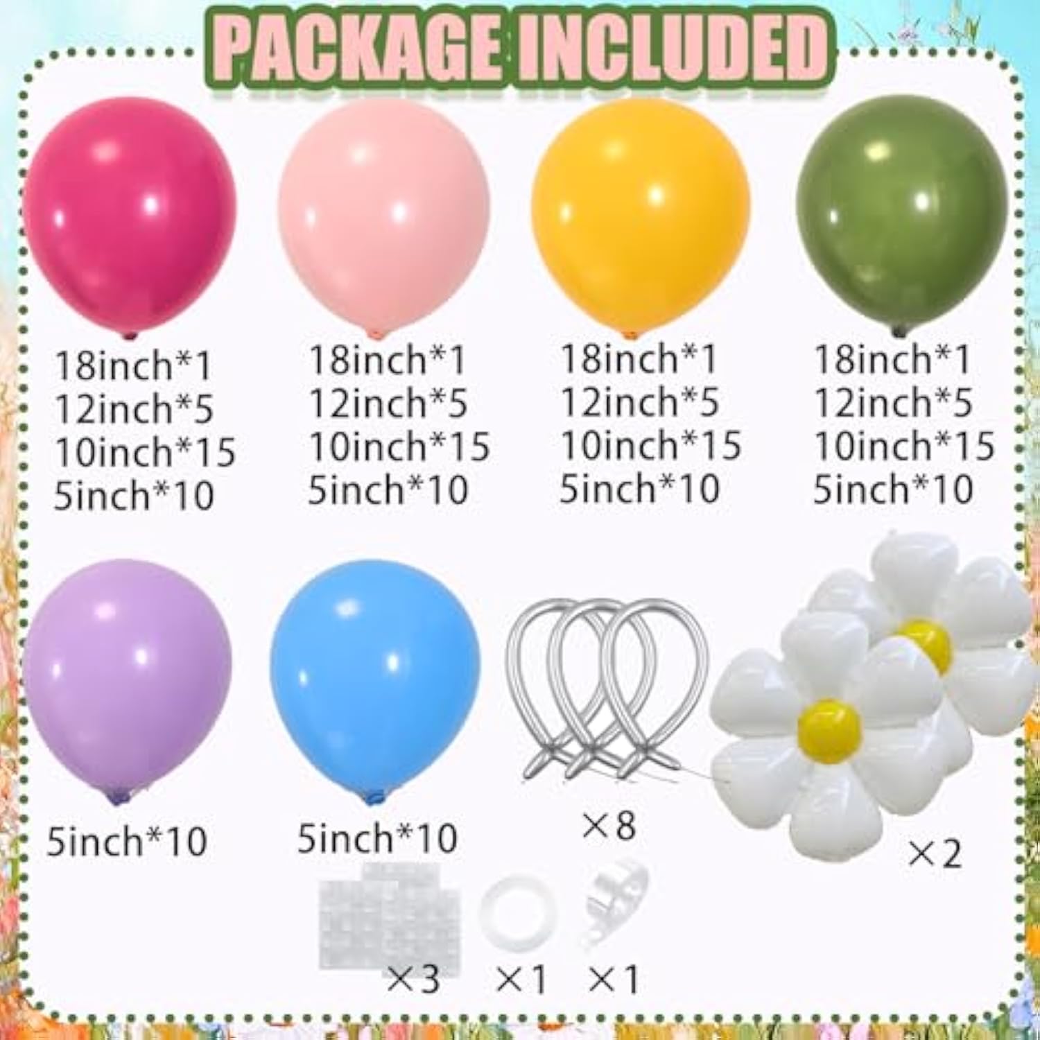 Butterfly Spring Balloon Arch Kit Flower Balloons 159Pcs Green Pink Purple Balloons Fairy Balloons Garland For Wildflower Birthday Party Baby In Bloom Baby Shower Decorations