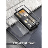 Guardian 6Ft Drop Tested Case For Pixel 6A 5G - Built-In Screen Protector, Full Body Hybrid Shockproof, Black/Clear