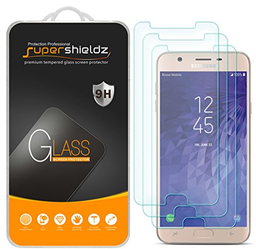 (3 Pack) Designed for Samsung Galaxy J7 Refine Tempered Glass Screen Protector, Anti Scratch, Bubble Free