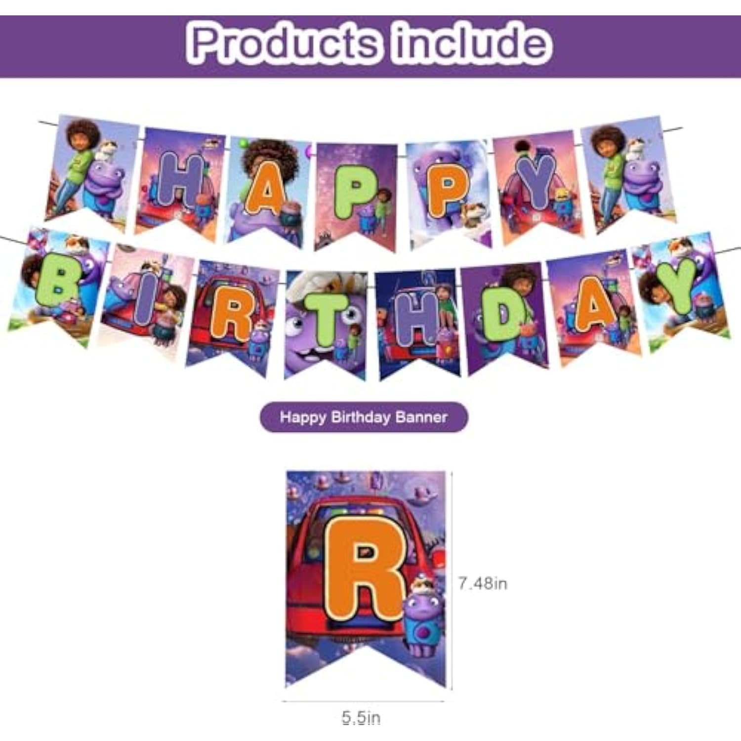 Home Movie Birthday Party Decorations,Cartoon Adventure Home Movie Theme Party Supplies For Kids Adults With Happy Birthday Banner Cake Topper Cupcake Toppers Balloons