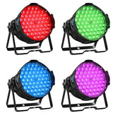 Dj Lights Dmx Sound Activated, 54 X 3W Led Par Lights Rgb Stage Light Dmx, Dj Par Lighting For Church, Concert, Wedding, Party, Bar, Stage Lighting (4 Packs)
