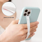 C-Shaped Clip Finger Grip, Silicone Phone Strap Holder for iPhone & Samsung