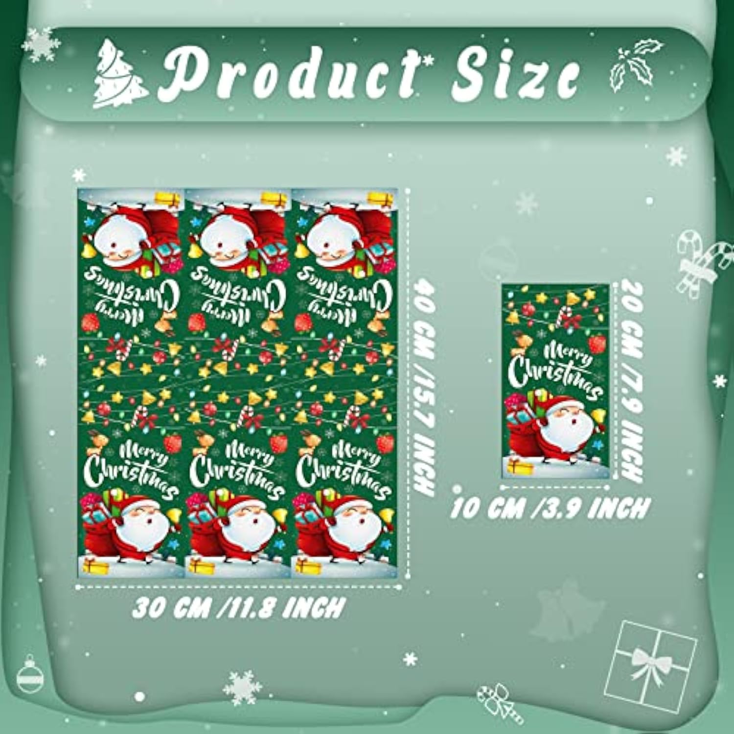100 Pieces Christmas Paper Guest Napkins 3 Ply Merry Christmas Cocktail Napkins Disposable Xmas Bathroom Hand Towel Santa Gnome Christmas Tree Napkins For Party Supplies (Santa Claus)