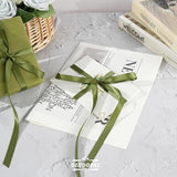 Moss Ribbon 1/2 Inch Moss Green Satin Ribbon Green Silk Ribbon For Wed