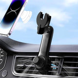Car Phone Holder For Socket Mount, Air Vent Car Phone Holder For Pop Grip [Never Blocking] Ac Vent Clip Phone Mount 360° Adjustable Works With Popsocket Car Mount For Iphone Samsung All Smartphones