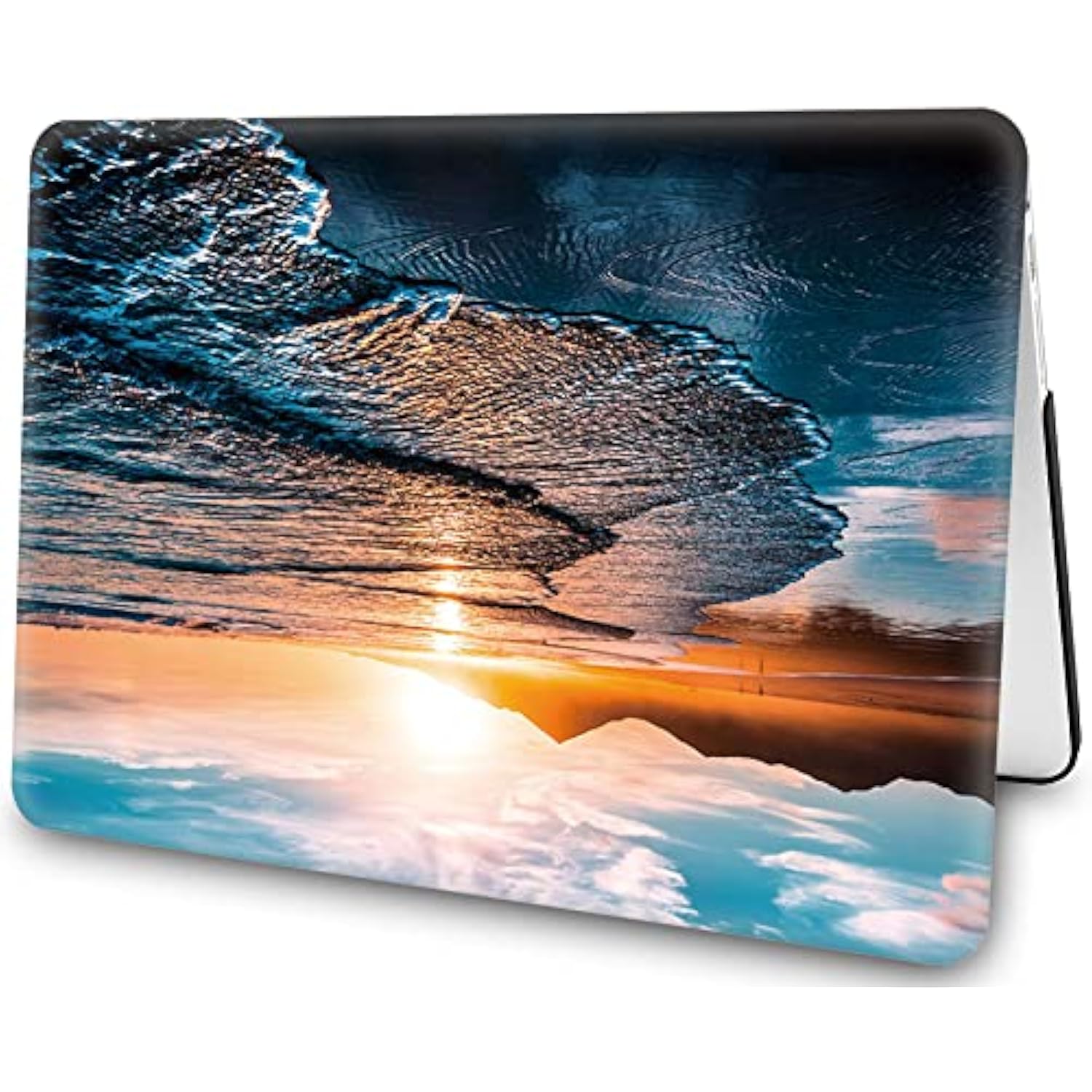Compatible With Macbook Air 15 Inch Case 2023 M2 A2941, Plastic Hard Shell Case & Keyboard Cover & Screen Protector - Beach Sunset
