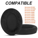 Gvoears Replacement Earpads For Sennheiser Hd650/Hd600/Hd660S/Hd545/Hd525/Hd535 Headphones, Ear Pads Cushions Also Compatiable With Massdrop X Hd6Xx/Hd58X And Hd580/Hd565 Jubilee Headphones(Velour)