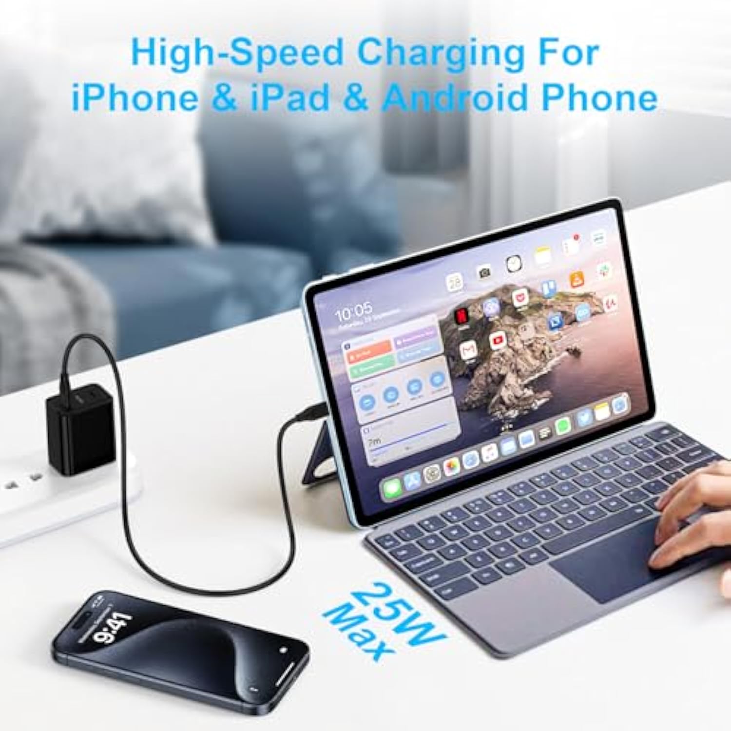 For Samsung 25W Charger Usb C Fast Charger Type C Power Adapter Super Fast Charging For Samsung Galaxy S25 Ultra Watch 7 6 S24 Fe S23 S22 S21 S20 Fe A16 5G A15 A14 A13 A36 A35 A56 A55 A54 A53 A26 A25