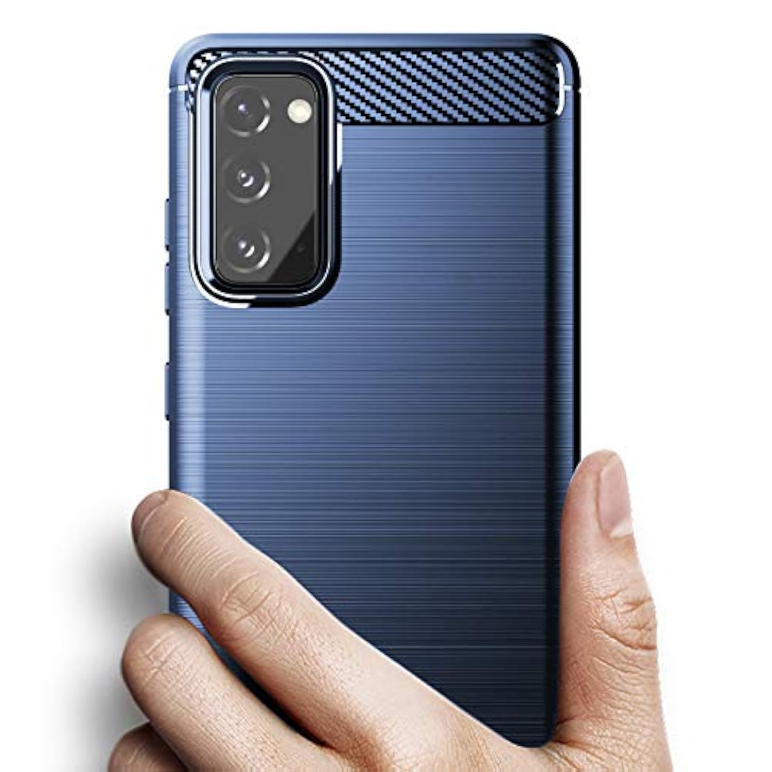 For Galaxy S20 Fe Case,Samsung S20 Fe 5G Case Shock-Absorption Flexible Tpu Rubber Protective Cell Phone Cover For Samsung Galaxy S20 Fe 5G(Navy Blue)