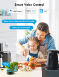 Dual Smart Plug 4 Pack, 15A Wifi Bluetooth Outlet, Work With Alexa And Google Assistant, 2-In-1 Compact Design, Home App Control Remotely With No Hub Required, Timer, Fcc And Etl Certified