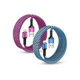 Rapid Charging Iphone Cable, Apple Mfi Certified Extension Charging Usb Wire, Long Braided Data Sync Transfer Power Line For Iphone 14 13 12 11 Pro Max/10/Xs/Xr/Se, Usb To Lightning Cord 10Ft | 2Pcs