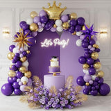 Emerald Green Gold White Winter Balloon Garland Arch Kit Double Stuffe