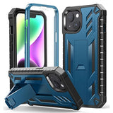 For Iphone 14 Plus Case: Military Grade Drop Proof Rugged Protective Cell Phone Cover With Kickstand & Built-In Protection | Matte Textured Shockproof Tpu Hybrid Bumper Cases