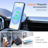For Samsung Galaxy S23+ Plus Case, [Compatible With Magsafe] S23 Plus Magnetic Case Built-In Invisible Stand [Military-Grade Protection] Shockproof Phone Case For Galaxy S23Plus (Blue)