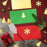 360 Pcs Christmas Envelope Seal Stickers 2 Inch Christmas Card Seals Gold Snowflake Stickers Tree Seals Holiday Xmas Envelope Decals For Mail Wedding Invitation Greeting Card Party Gift Bag