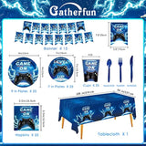 Video Game Party Supplies Kit for 25 Includes Plates, Napkins, Cups, Banner & More