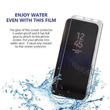 Galaxy S9 Plus Screen Protector Privacy 2-Way Anti Spy (2 Pack) Curve Fit Soft Film (Not Tempered Glass) For Samsung S9+ With 1-Pack Back Skin Protector