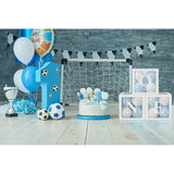 Baby Boy First Birthday Party Decorations 'One' Letters Individual Three White Transparent Square Boxes With 24 Balloons Decor For 1 Year Old Baby Birthday Party Decor Backdrop Favors