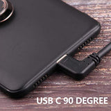 Usb C 90 Degree Right Angle Cable Extension Usb 3.0 Type C Cable Left & Right Angle Male (20Cm,8In)(2 Pack) (Type C Cable Left And Right)