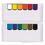 Mission Silver Pan Watercolor Set Compact Size (Silver Pan 12 Colors)