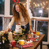 20 Pcs Christmas Party Supplies Movie Night Paper Snack Trays Xmas Party Decorations Movie Night Party Christmas Birthday Party Favors Party Snowman Family Movie Popcorn&Drink&Candy Box