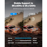 8K 10K Hdmi 2.1 Cable 48Gbps 6.6Ft/2M, Certified High Speed Hdmi Braided Cord-