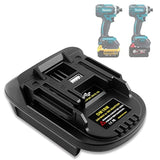 Dm18M Battery Adapter Compatible For Dewalt 18V-20V & For Milwaukee 18V M18 Lithium Batteries, Work Compatible With Makita 18V Cordless Power Tools, With Usb Output Port