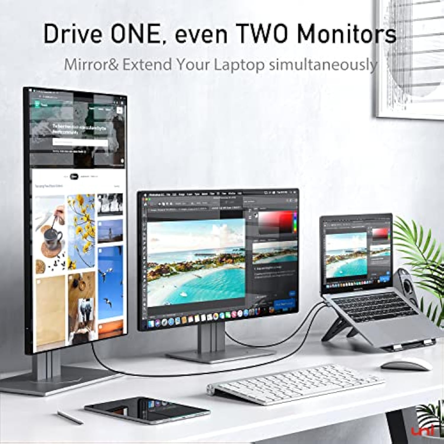 uni USB C to HDMI Cable 10ft, USB Type C to HDMI Cable[Thunderbolt 3 Compatibl