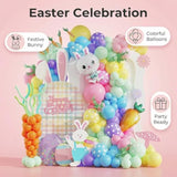 Easter Balloon Arch Garland Kit 163Pcs Pastel Balloon Arch With Bunny Carrot Balloons For Easter Birthday Party Supplies Spring Party Decorations