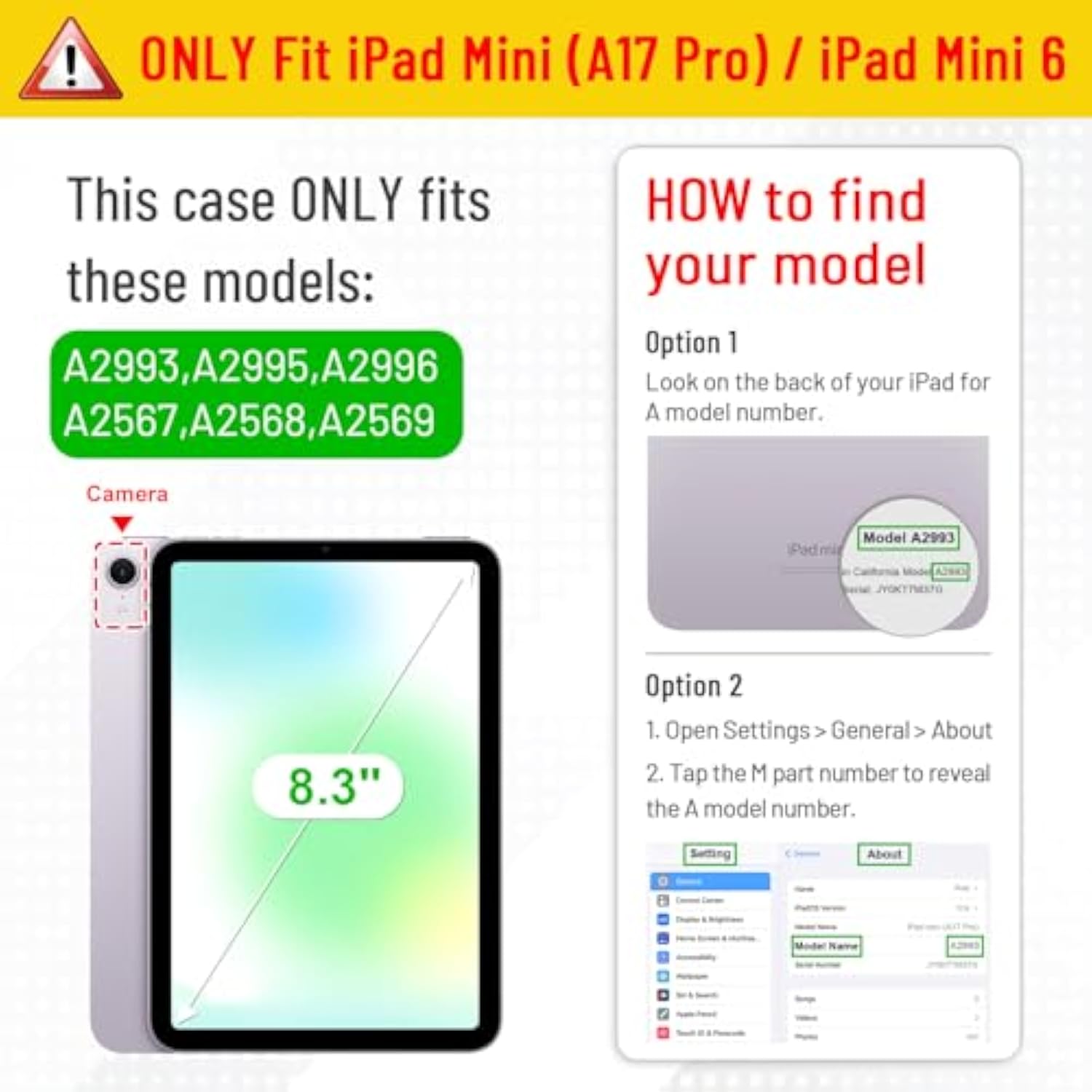 Fintie Case for iPad Mini 6 2021 - [Tuatara Magic Ring] 360 Degree Rotating Gr