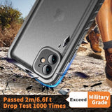 Compatible With Waterproof Iphone 11 Case, Built-In Screen Protector, Full-Body Rugged Bumper Sealed Case Cover, Shockproof Dustproof Waterproof Case For Iphone 11 6.1 Inch (Black)