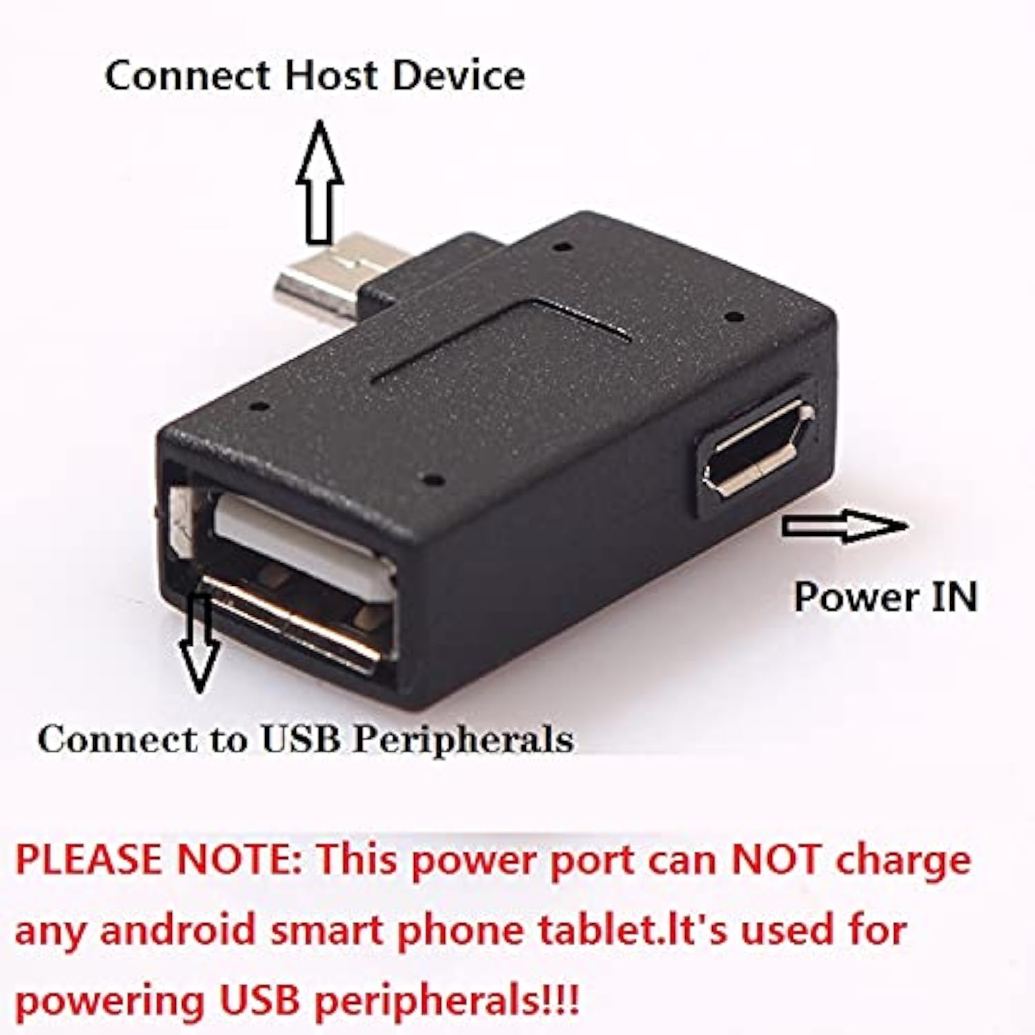 3 Pack Otg Cable Adapter For Fire Tv Stick 4K Max/Cube/Lite,Powered Micro Usb To Usb Otg Adapter Compatible Android Smartphones,Tablets,Host Devices Etc