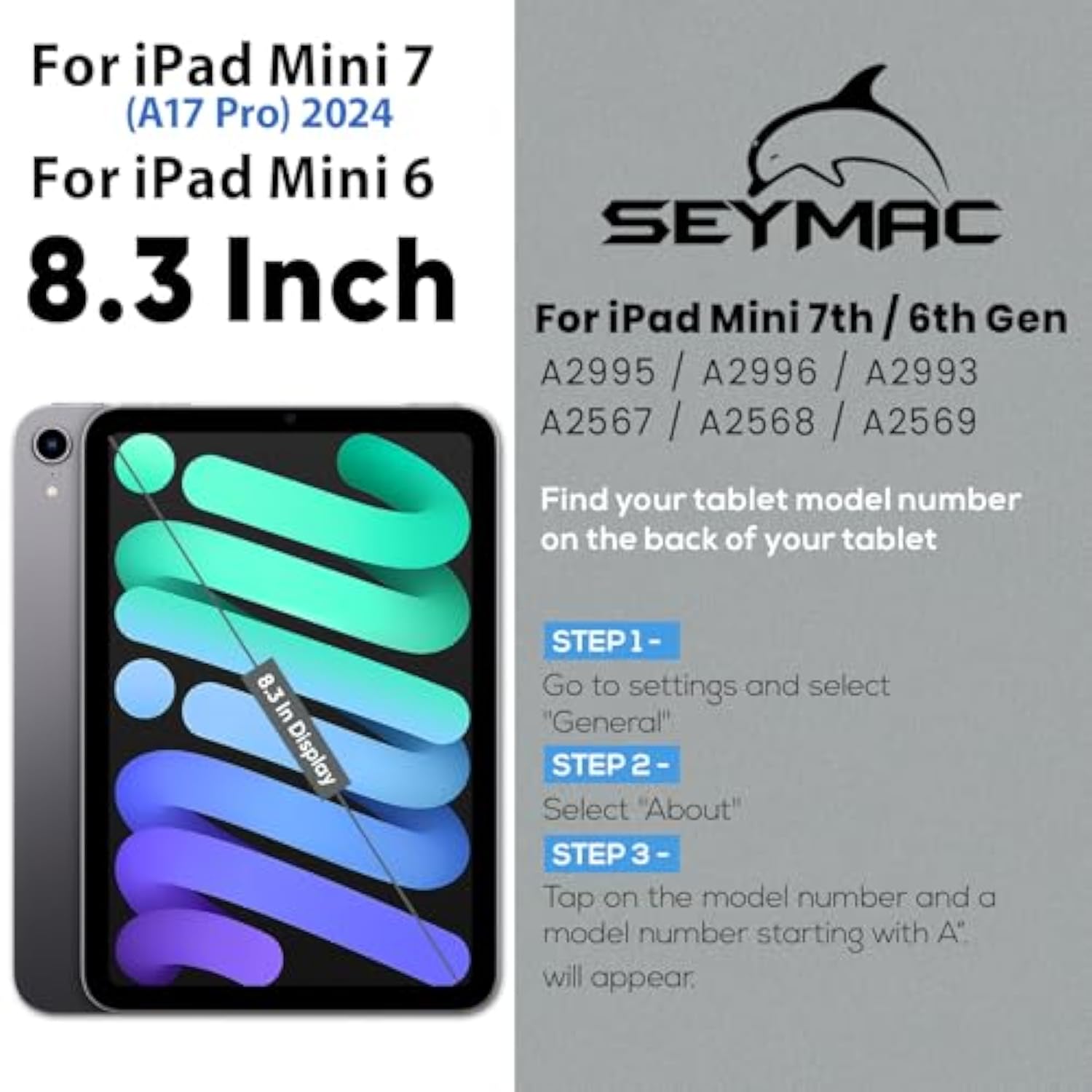 Ipad Mini 6 Case 2021 Mini 6Th Generation Case, Shockproof Protective Mini 6 K