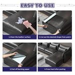 Leather Repair Patch Tape Kit, Self Adhesive Leather Repair For Furniture, Couch, Sofa, Car Seats,Office Chair,Vinyl Repair Kit.30Inx16In