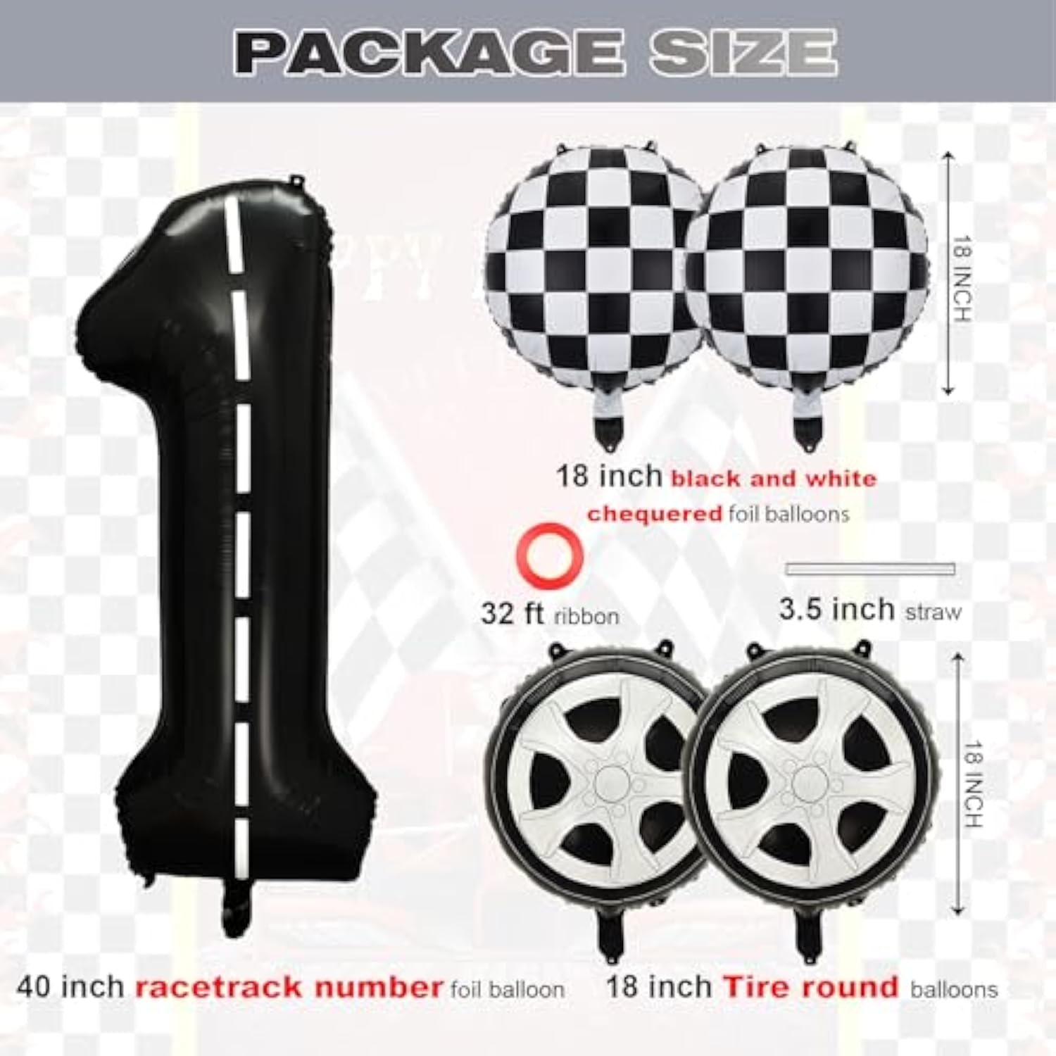 Race Car 1St Birthday Party Balloons,Fast One Letter Banner Balloon 40 Inch Racetrack Number Balloon 1 Black For Boys 1St Birthday Decorations,Race Car Theme Party Decorations Supplies 16 Pcs Set