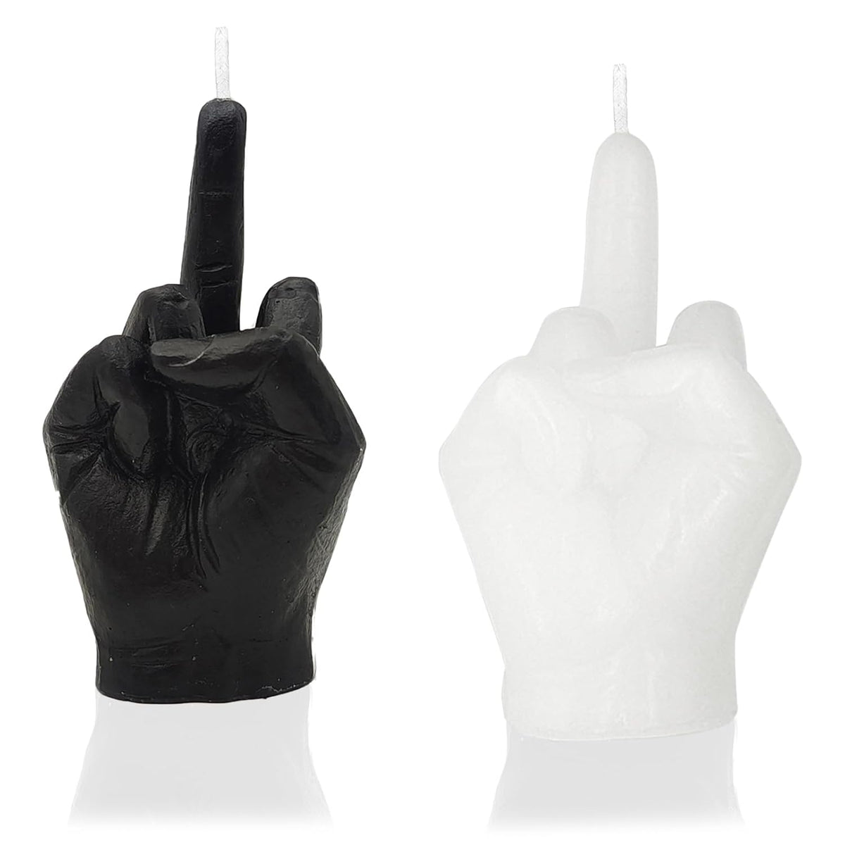2 Pcs Middle Finger Candles Hand Victory Gesture Candle, Aromatherapy Natural Soy Wax Holiday Candles Decor Desk Statues Decorations Gift For Office, House, Room Supplies And Decorations