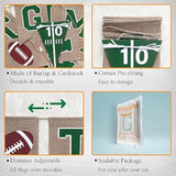 Game Time Burlap Football Banner for Sports Party Décor
