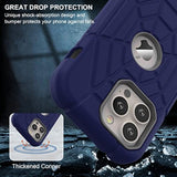 Designed For Iphone 14 Pro Max Case For Boys, Thick Silicone 3-In-1 Heavy Duty
