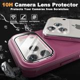 Heavy Duty iPhone 17 Pro Case with Magnetic Closure, 6.3 Inch, Purple-Pink