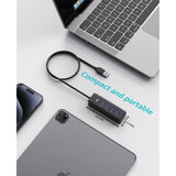 Usb Hub, 4-Port Usb 3.0 Hub Multi Usb Port Expander With 1.6Ft Cable, Fast Dat